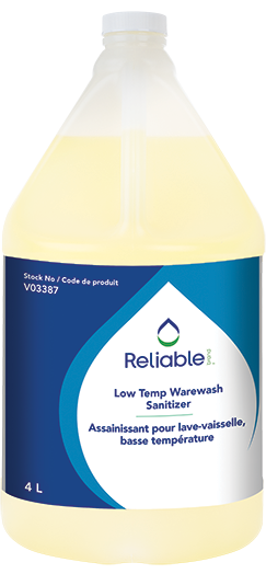 4L Reliable Brand™ Low Temperature Warewash Sanitizer, Concentrate